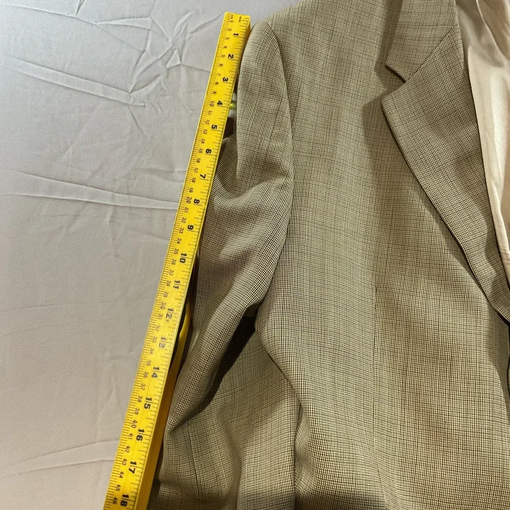 Lauren Ralph Lauren Men's 46R Tan Sport Coat Blazer Wool Silk USA Made